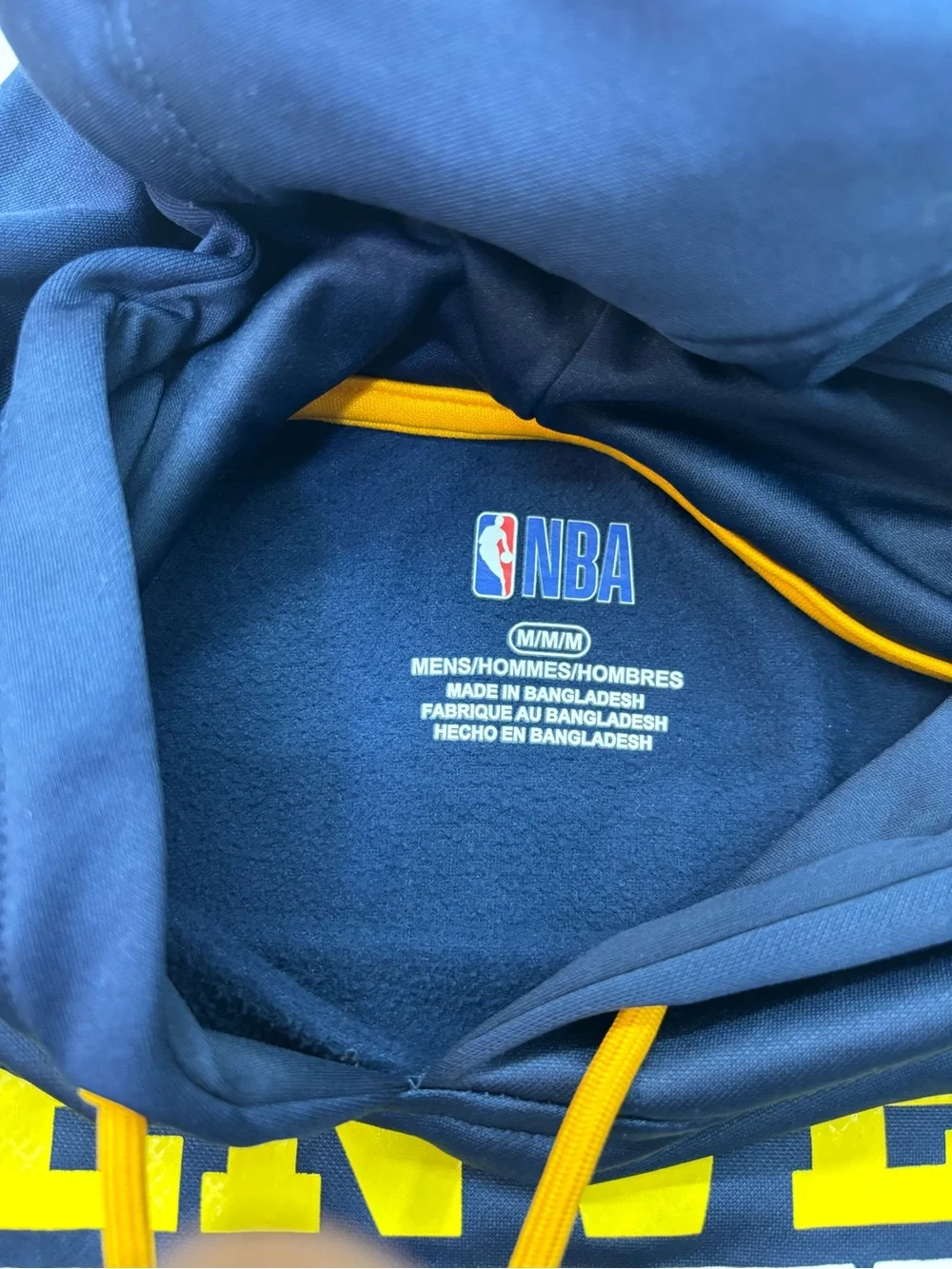 NBA Denver Nuggets Navy & Gold Crewneck Hoodie